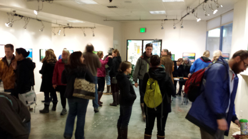 Opening Night at The Canvas Gallery