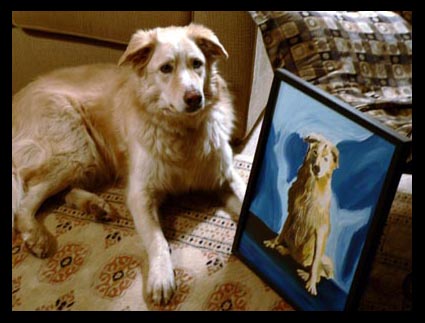 Example of a commission based on a photograph of a pet.